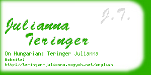 julianna teringer business card